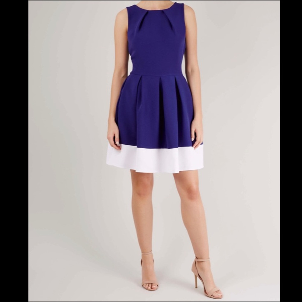 Closet London Navy Dress